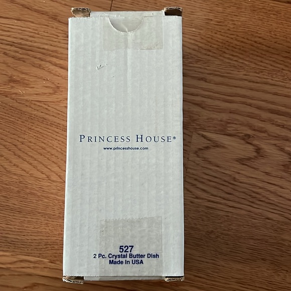 NIB-Princess House Crystal ‘Fantasia’ 2 Piece Butter Dish-Vintage - Picture 2 of 3